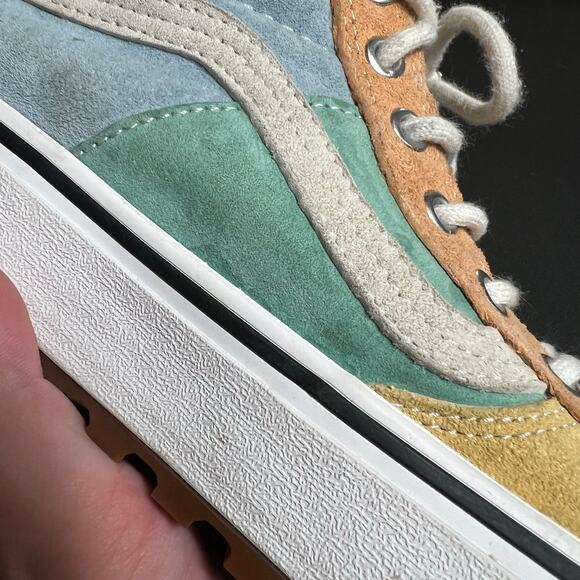 VANS Sk8 Hi MTE 2.0 DX Size 10 Womens Pastel Colorblock Sneakers Skate Retro Y2K - Picture 5 of 7